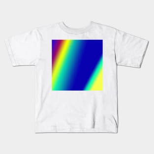 red blue green abstract texture pattern Kids T-Shirt